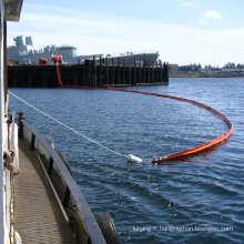 Protection de l&#39;environnement inondation d&#39;algues wgv750 solide flottaison pvc barrage de confinement de déversement de pétrole